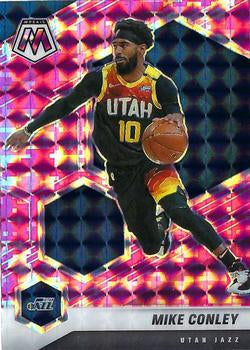 #125 Mike Conley - Utah Jazz - 2020-21 Panini Mosaic - Mosaic Camo Pink Basketball