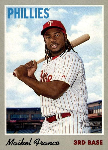 #125 Maikel Franco - Toronto Blue Jays - 2019 Topps Heritage Baseball