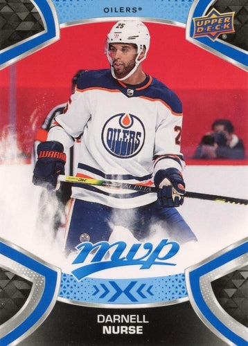 #125 Darnell Nurse - Edmonton Oilers - 2021-22 Upper Deck MVP - Blue Hockey