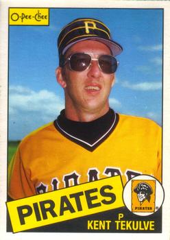#125 Kent Tekulve - Pittsburgh Pirates - 1985 O-Pee-Chee Baseball