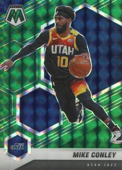#125 Mike Conley - Utah Jazz - 2020-21 Panini Mosaic - Mosaic Green Basketball