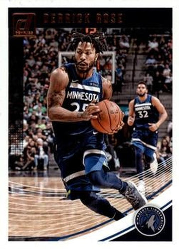 #125 Derrick Rose - Minnesota Timberwolves - 2018-19 Donruss Basketball