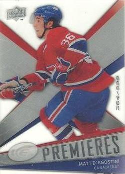 #125 Matt D'Agostini - Montreal Canadiens - 2008-09 Upper Deck Ice Hockey