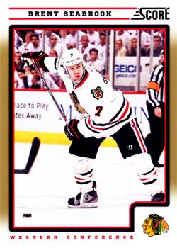 #125 Brent Seabrook - Chicago Blackhawks - 2012-13 Score - Gold Rush Hockey