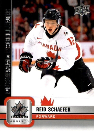 #125 Reid Schaefer - Canada - 2023 Upper Deck Team Canada Juniors Hockey