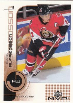 #125 Daniel Alfredsson - Ottawa Senators - 2002-03 Upper Deck MVP Hockey