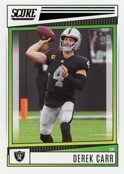 #125 Derek Carr - Las Vegas Raiders - 2022 Score Football
