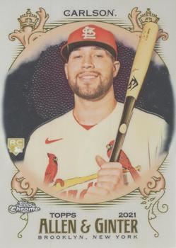 #125 Dylan Carlson - St. Louis Cardinals - 2021 Topps Allen & Ginter Chrome Baseball