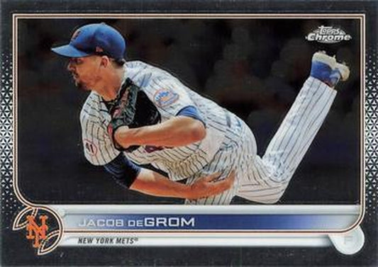 #125 Jacob deGrom - New York Mets - 2022 Topps Chrome Baseball