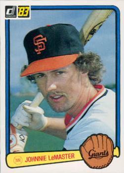 #125 Johnnie LeMaster - San Francisco Giants - 1983 Donruss Baseball