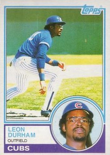 #125 Leon Durham - Chicago Cubs - 1983 Topps Baseball