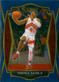 #125 Terence Davis II - Toronto Raptors - 2020-21 Panini Select - Blue Basketball