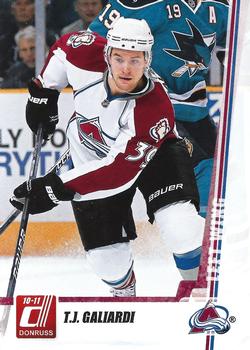 #125 T.J. Galiardi - Colorado Avalanche - 2010-11 Donruss Hockey