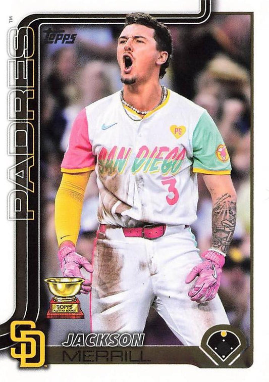 #125 Jackson Merrill - San Diego Padres - 2025 Topps Baseball