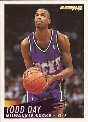 #125 Todd Day - Milwaukee Bucks - 1994-95 Fleer Basketball