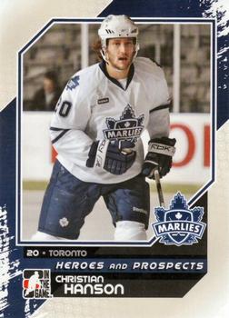 #125 Christian Hanson - Toronto Marlies - 2010-11 In The Game Heroes and Prospects Hockey