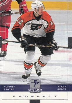 #125 Simon Gagne - Philadelphia Flyers - 1999-00 Upper Deck Wayne Gretzky Hockey