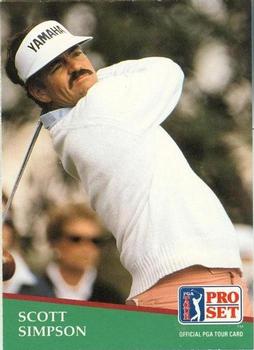 #125 Scott Simpson - 1991 Pro Set PGA Tour Golf
