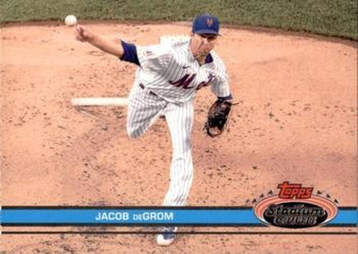 #125b Jacob deGrom - New York Mets - 2022 Stadium Club Baseball