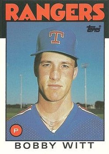 #126T Bobby Witt - Texas Rangers - 1986 Topps Traded Baseball