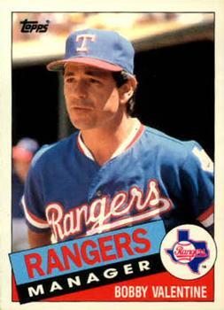 #126T Bobby Valentine - Texas Rangers - 1985 Topps Traded Baseball