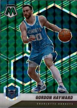 #126 Gordon Hayward - Charlotte Hornets - 2020-21 Panini Mosaic - Mosaic Green Basketball