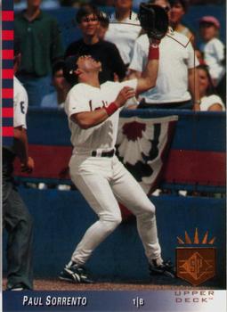 #126 Paul Sorrento - Cleveland Indians - 1993 SP Baseball