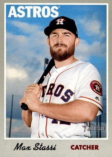 #126 Max Stassi - Philadelphia Phillies - 2019 Topps Heritage Baseball