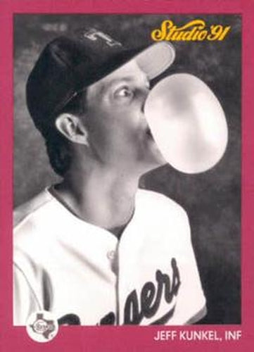 #126 Jeff Kunkel - Texas Rangers - 1991 Studio Baseball