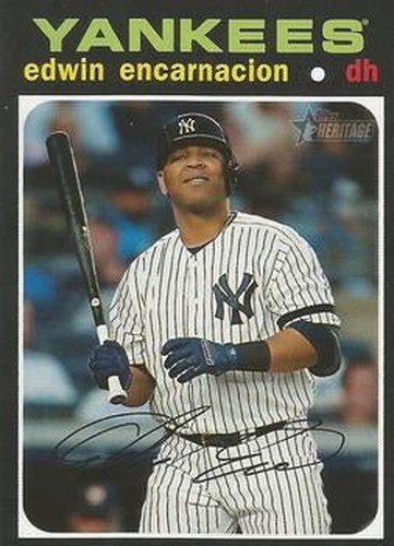 #126 Edwin Encarnacion - New York Yankees - 2020 Topps Heritage Baseball