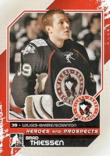 #126 Brad Thiessen - Wilkes-Barre/Scranton Penguins - 2010-11 In The Game Heroes and Prospects Hockey