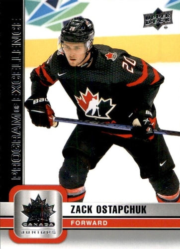 #126 Zack Ostapchuk - Canada - 2023 Upper Deck Team Canada Juniors Hockey