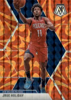 #126 Jrue Holiday - New Orleans Pelicans - 2019-20 Panini Mosaic - Reactive Orange Basketball