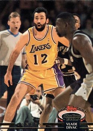 #126 Vlade Divac - Los Angeles Lakers - 1992-93 Stadium Club Basketball