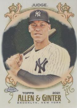 #126 Aaron Judge - New York Yankees - 2021 Topps Allen & Ginter Chrome Baseball