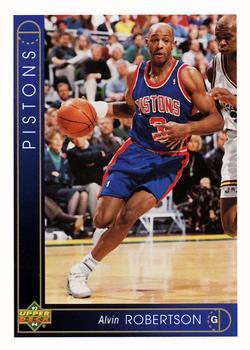 #126 Alvin Robertson - Detroit Pistons - 1993-94 Upper Deck Basketball