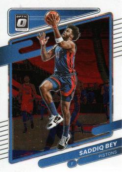 #126 Saddiq Bey - Detroit Pistons - 2021-22 Donruss Optic Basketball