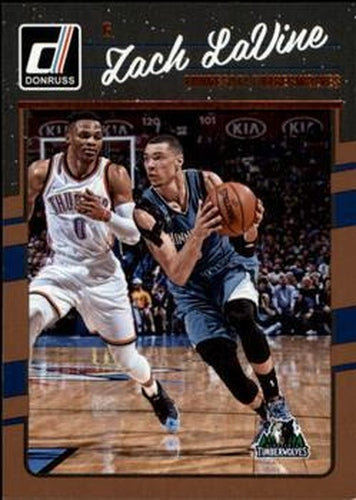 #126 Zach LaVine - Minnesota Timberwolves - 2016-17 Donruss Basketball