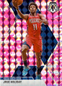 #126 Jrue Holiday - New Orleans Pelicans - 2019-20 Panini Mosaic - Camo Pink Basketball