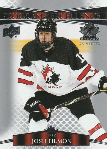 #126 Josh Filmon - Canada - 2022-23 Upper Deck Team Canada Juniors Hockey