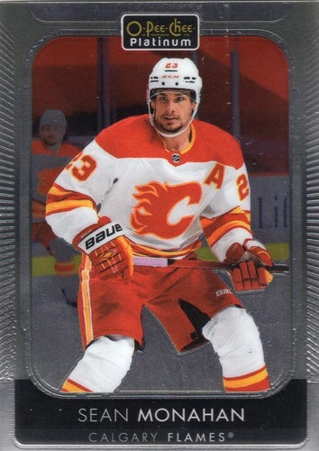 #126 Sean Monahan - Calgary Flames - 2021-22 O-Pee-Chee Platinum Hockey