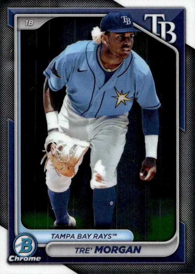 #BCP-126 Tre' Morgan - Tampa Bay Rays - 2024 Bowman - Chrome Prospects Baseball