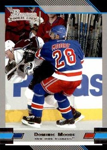 #126 Dominic Moore - New York Rangers - 2003-04 Bowman Draft Picks and Prospects Hockey