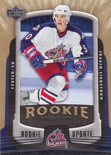 #126 Joakim Lindstrom - Columbus Blue Jackets - 2005-06 Upper Deck Rookie Update Hockey