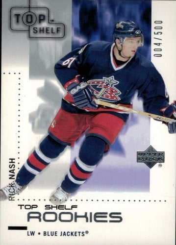#126 Rick Nash - Columbus Blue Jackets - 2002-03 Upper Deck Top Shelf Hockey