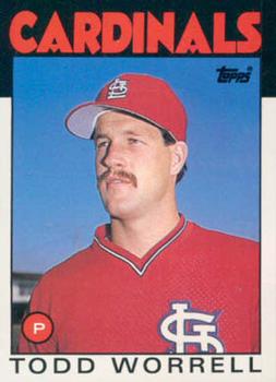 #127T Todd Worrell - St. Louis Cardinals - 1986 Topps Traded Baseball