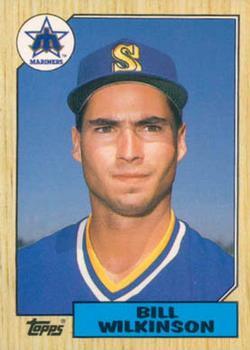 #127T Bill Wilkinson  - Seattle Mariners - 1987 Topps Traded Baseball