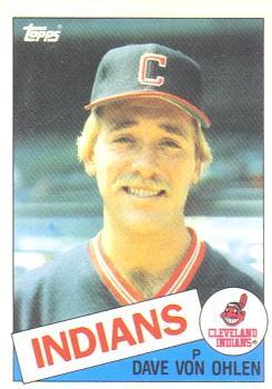 #127T Dave Von Ohlen - Cleveland Indians - 1985 Topps Traded Baseball