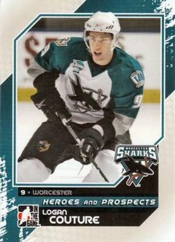 #127 Logan Couture - Worcester Sharks - 2010-11 In The Game Heroes and Prospects Hockey