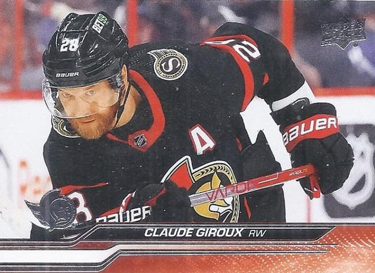 #127 Claude Giroux - Ottawa Senators - 2023-24 Upper Deck Hockey